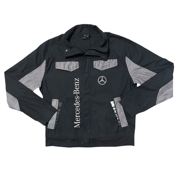 Mercedes-Benz Other - Mercedes Benz Black Jacket Coat Racing MotorSport Mens Sz L Daimler AG Moto